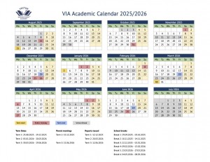 2025 2026 VIA Calendar